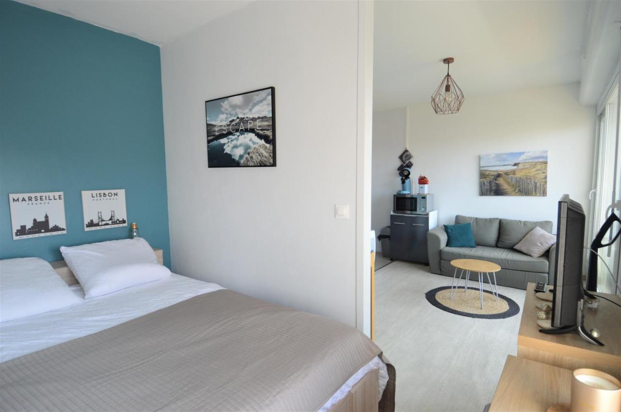 Apartament Studio Avec Chambre - Balcon Et A 20M De La Mer Courseulles-sur-Mer Zewnętrze zdjęcie